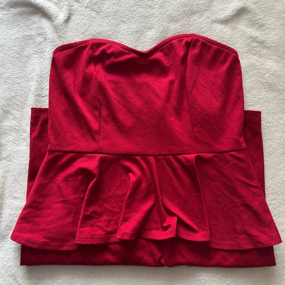 Delia’s Red Peplum Dress